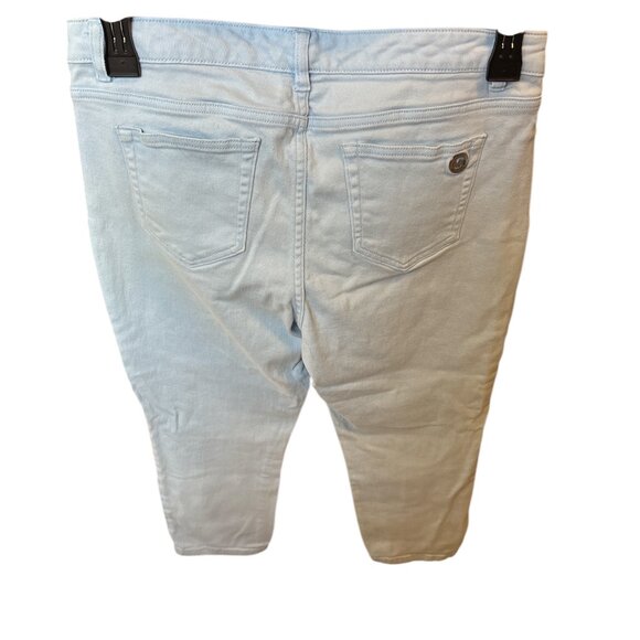 Michael Kors Light Blue Izzy Cropped Skinny Jeans Women's Size 10 - Picture 2 of 12